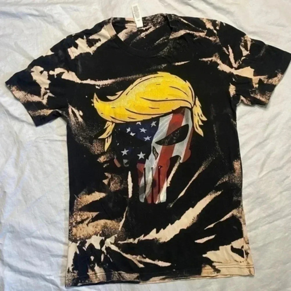 Trump / The Punisher Tie Dye Women’s Shirt Size Small